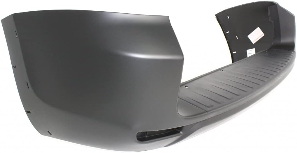 Rear Primed Bumper Cover with Flare Hole and Bumper Extension C2103