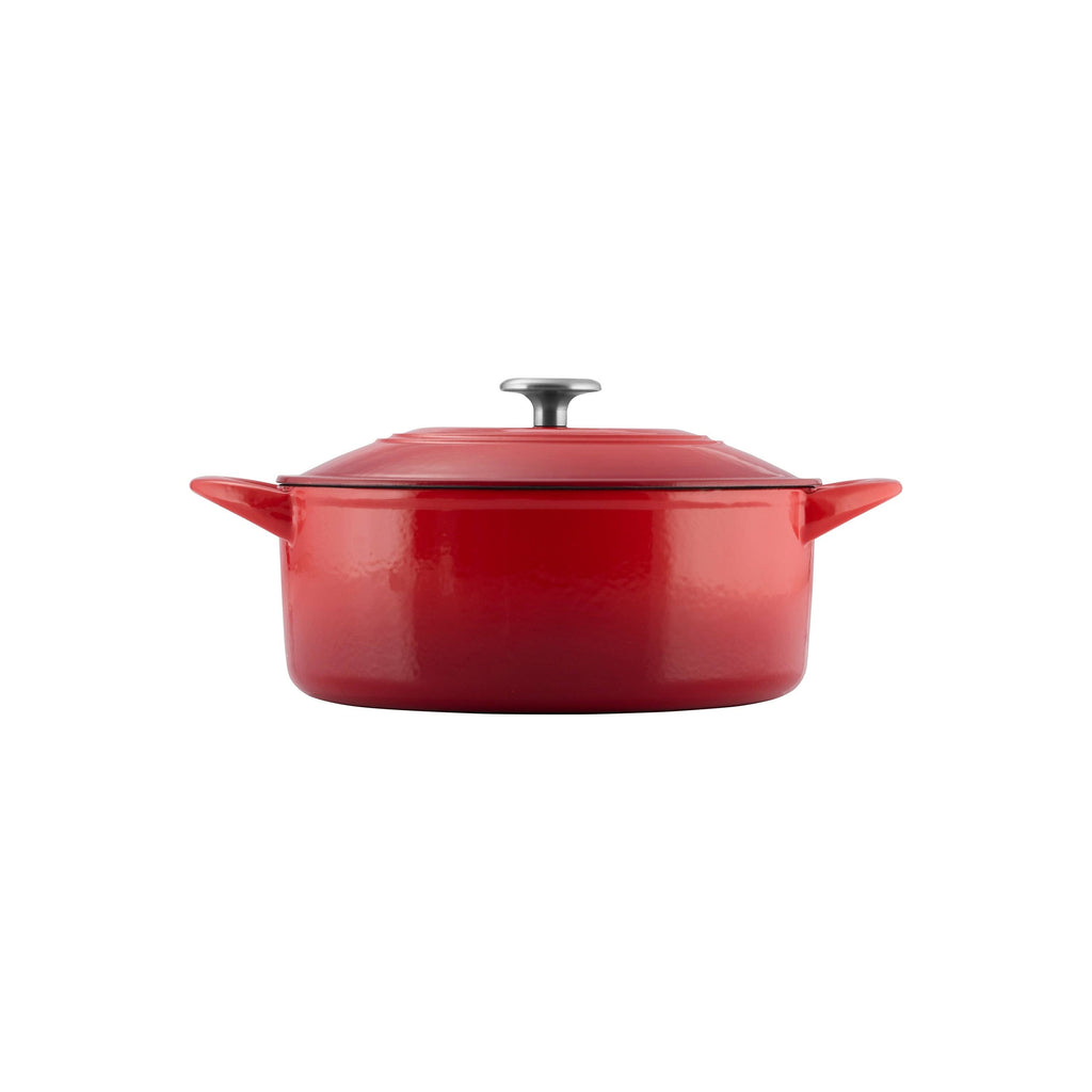 6 qt Red Enameled Cast Iron Dutch Oven X74487