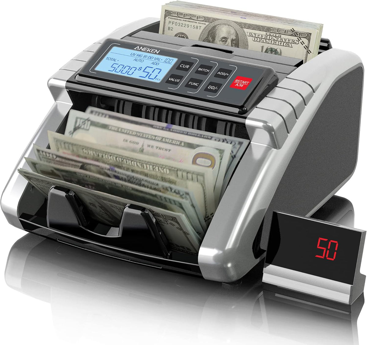 Money Counter Machine with Value Count and Counterfeit Detection R78852