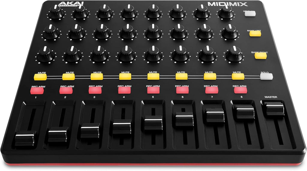 USB MIDI Controller Mixer with Assignable Faders, 24 Knobs, 16 Buttons K4074