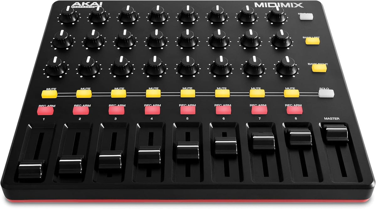 USB MIDI Controller Mixer with Assignable Faders, 24 Knobs, 16 Buttons K4074