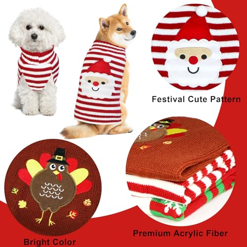 3 Pack Dog Christmas Sweater V8466