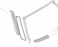 Pillar Cover Trim Black Right Passenger Side Pack of 2 R3625