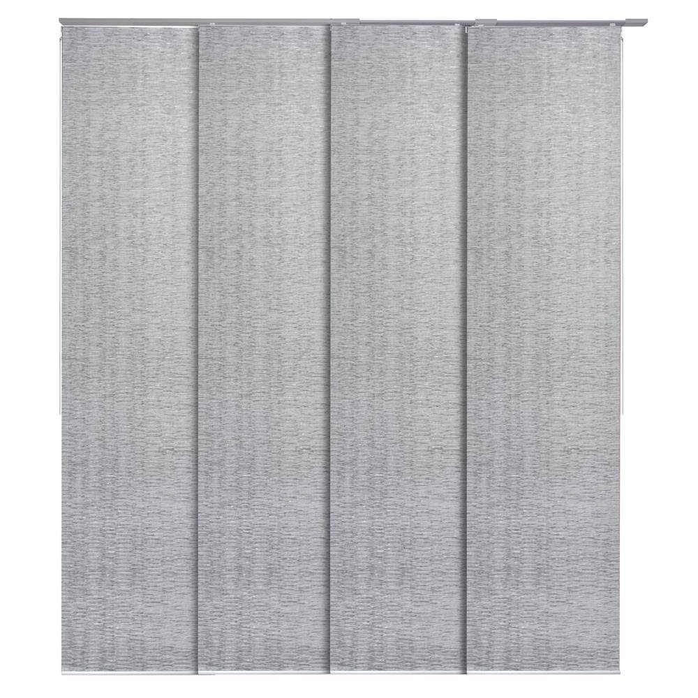 Adjustable Sliding Window Panel Track with 23 in. Slates C149