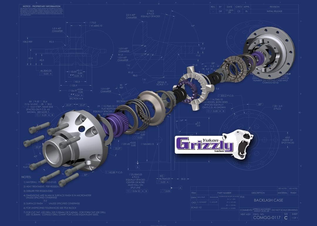 31-Spline Grizzly Locker for Ford 8.8 Differential C968388