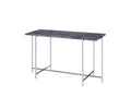 Sofa Table, Faux Marble & Chrome V646