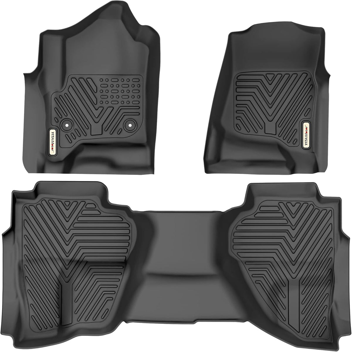 Black Custom Fit Floor Liners 1st & 2nd Row L3141