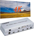 4K 2x2 Video Wall Controller Splitter, 4X1 Quad Viewer, 1 HDMI/DVI Input, 4 HDMI Output J88239