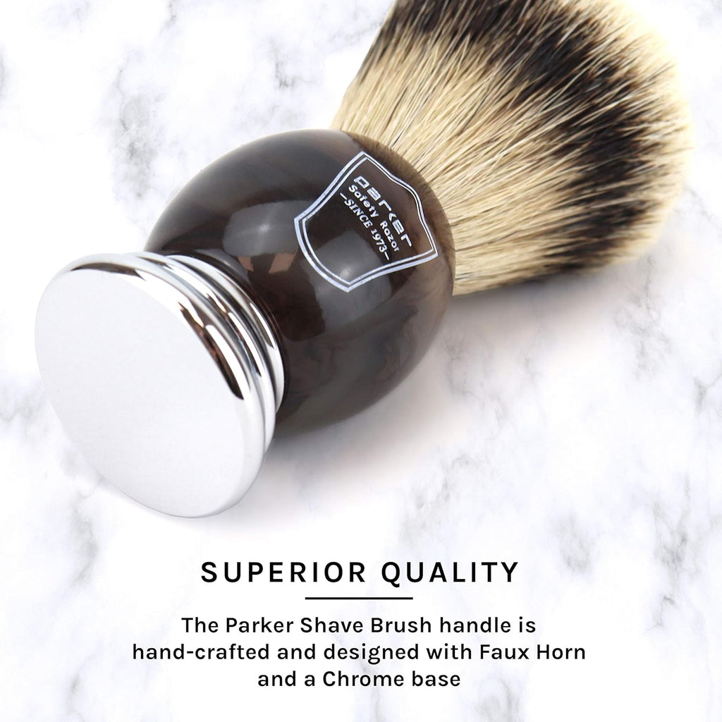 Silvertip Badger Shaving Brush with Stand, Pack of 2 E2142