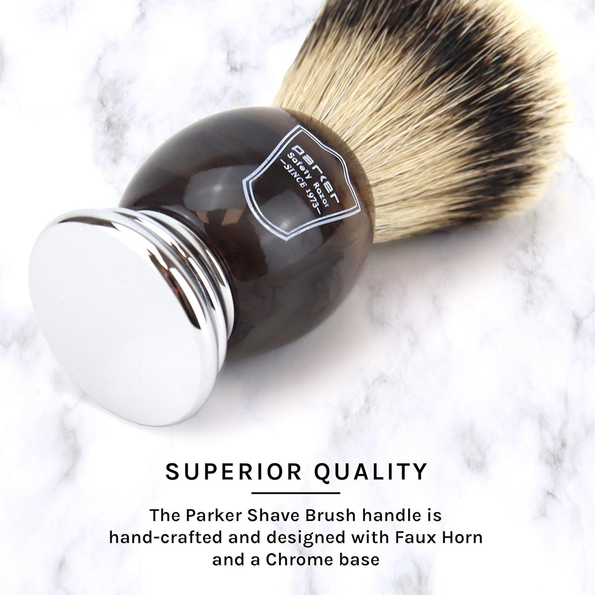 Silvertip Badger Shaving Brush with Stand, Pack of 2 E2142