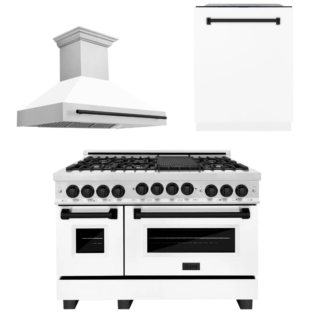 48 Gas Range, Range Hood, Dishwasher V798
