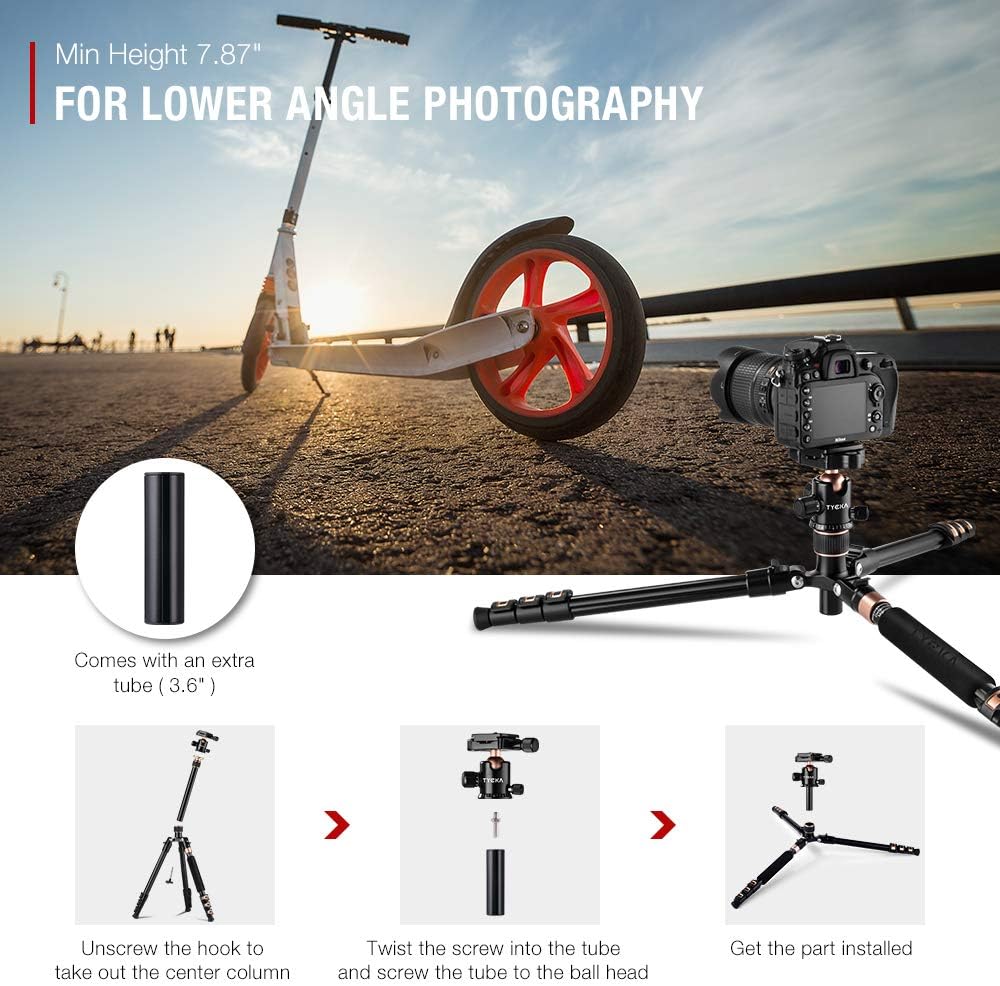56” Aluminum Camera Tripod with Ball Head and Carry Bag A6295