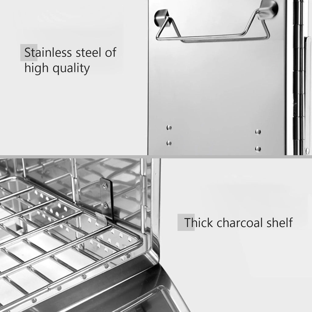 Stainless Steel Wood Stove Barbecue Grill O16135