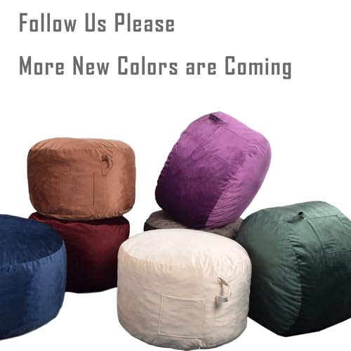 Velvet Memory Foam Bean Bag Chair Q346159