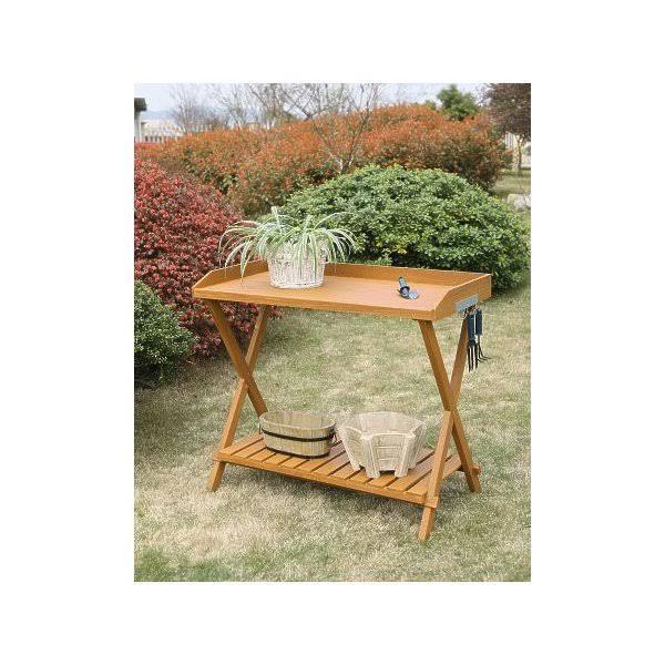 Light Oak Potting Bench T32687