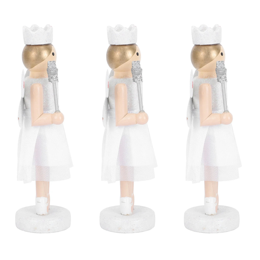 3Pcs Wooden Nutcracker Doll Toys D1279