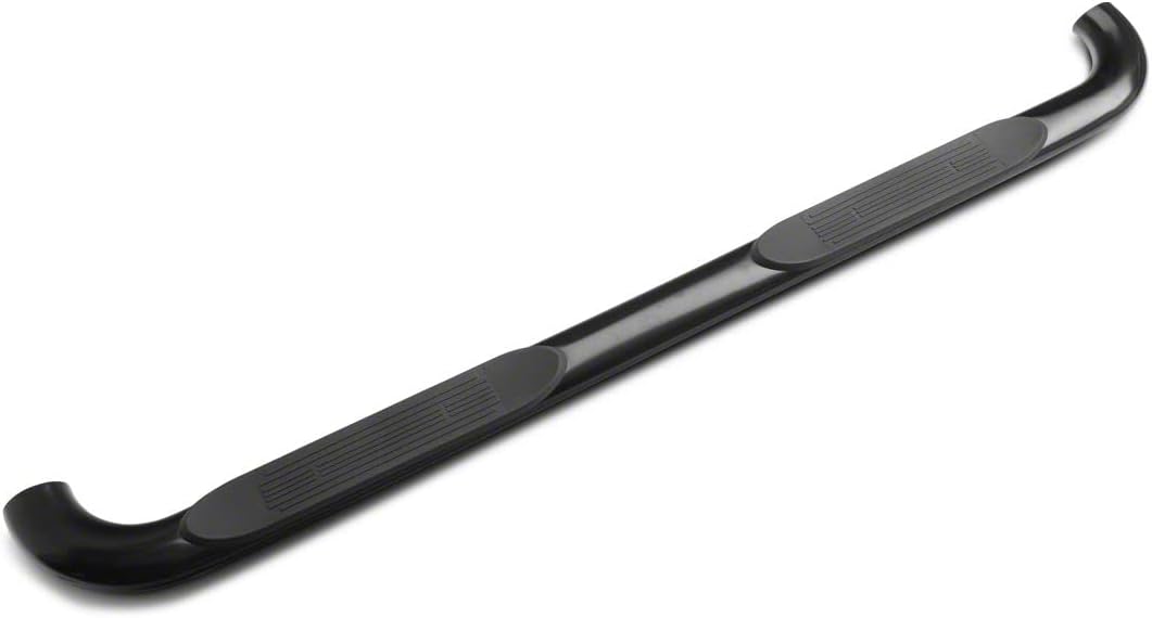 Black 4-Inch Oval Bent End Side Step Bars K849