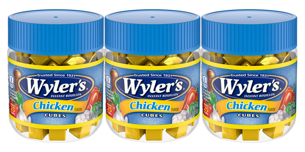 Chicken Instant Bouillon Cubes, 3.25 oz (3-Pack) Y2460