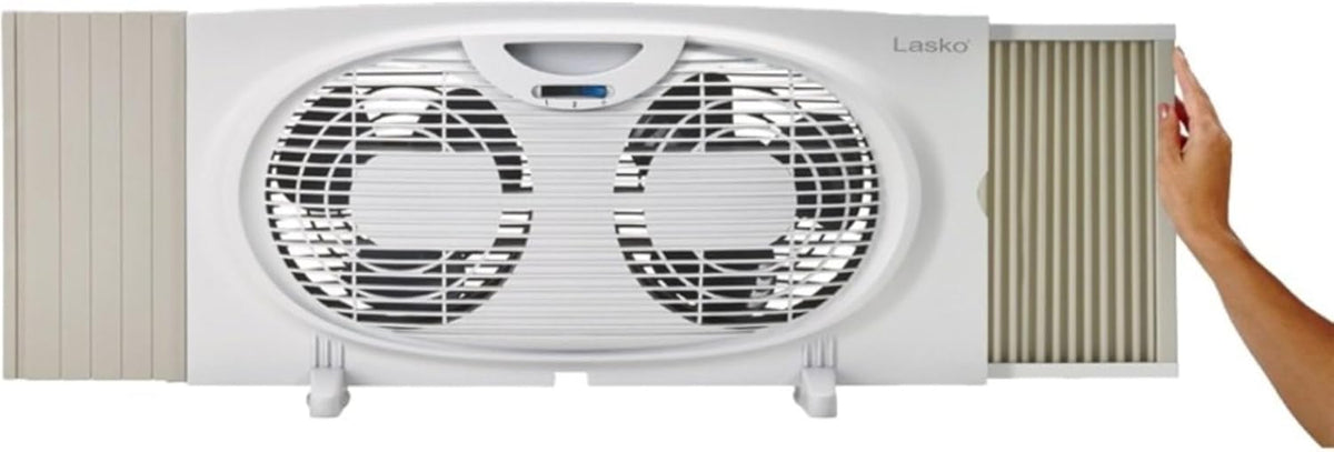 White Twin Window Fan A612116