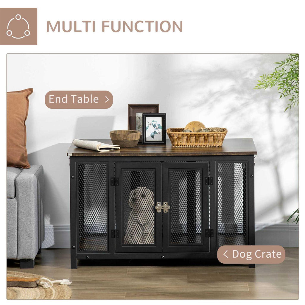 Furniture Style Dog Crate with Openable Top Y75816