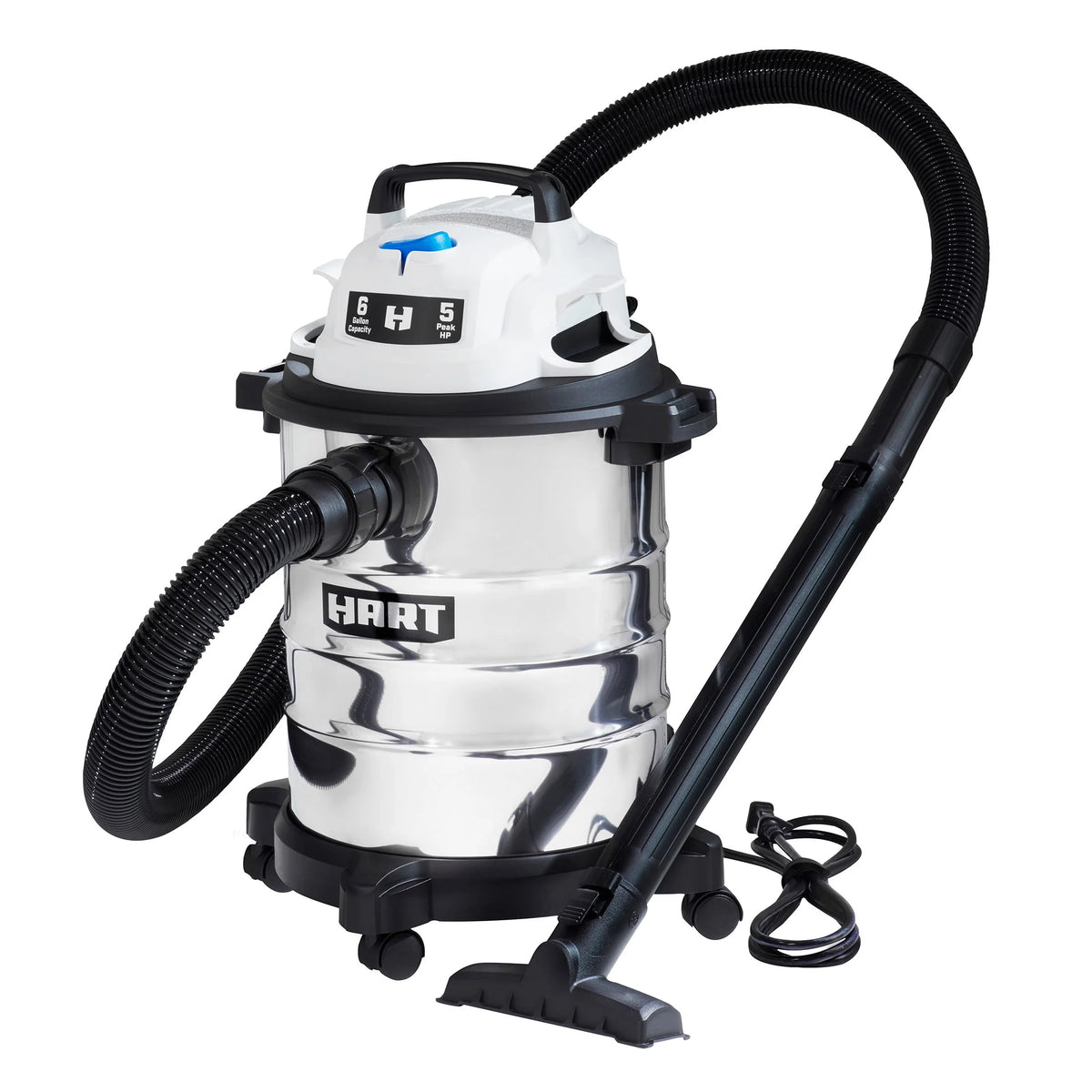 6 Gallon 5 Peak HP Stainless Steel Wet/Dry Vacuum V779