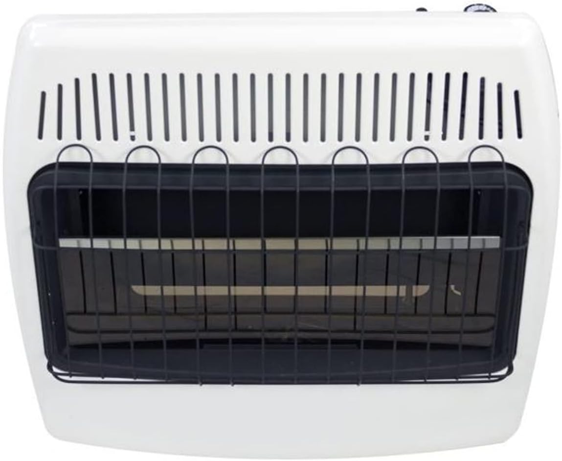Black Natural Gas Heater with Free Standing Legs N3746
