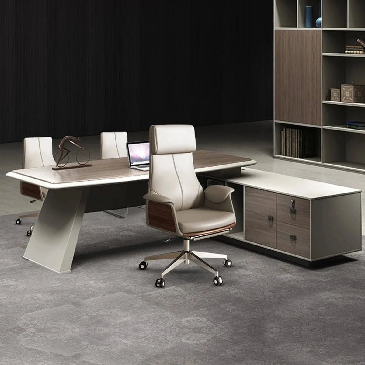 Leather Office Chair Ergonomic Arm Chair T431531