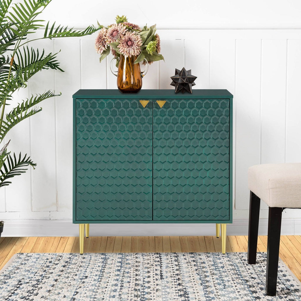 Green 2-Door Accent Cabinet G554