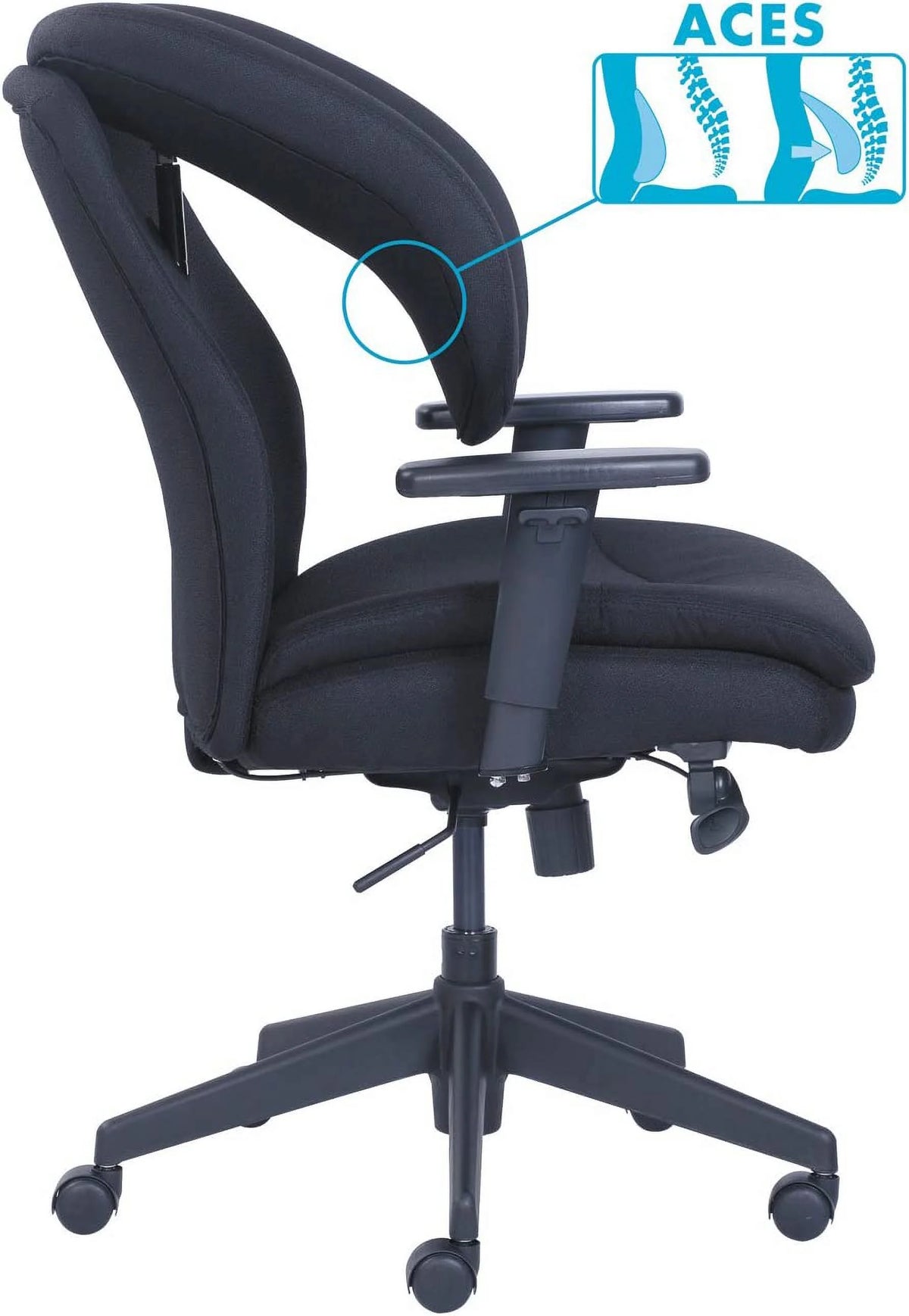 Black Ergonomic Task Chair W700