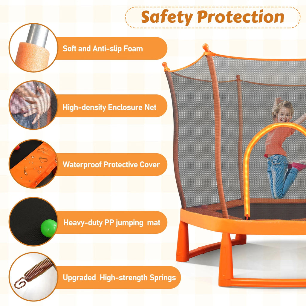 6FT Trampoline with Enclosure W28269