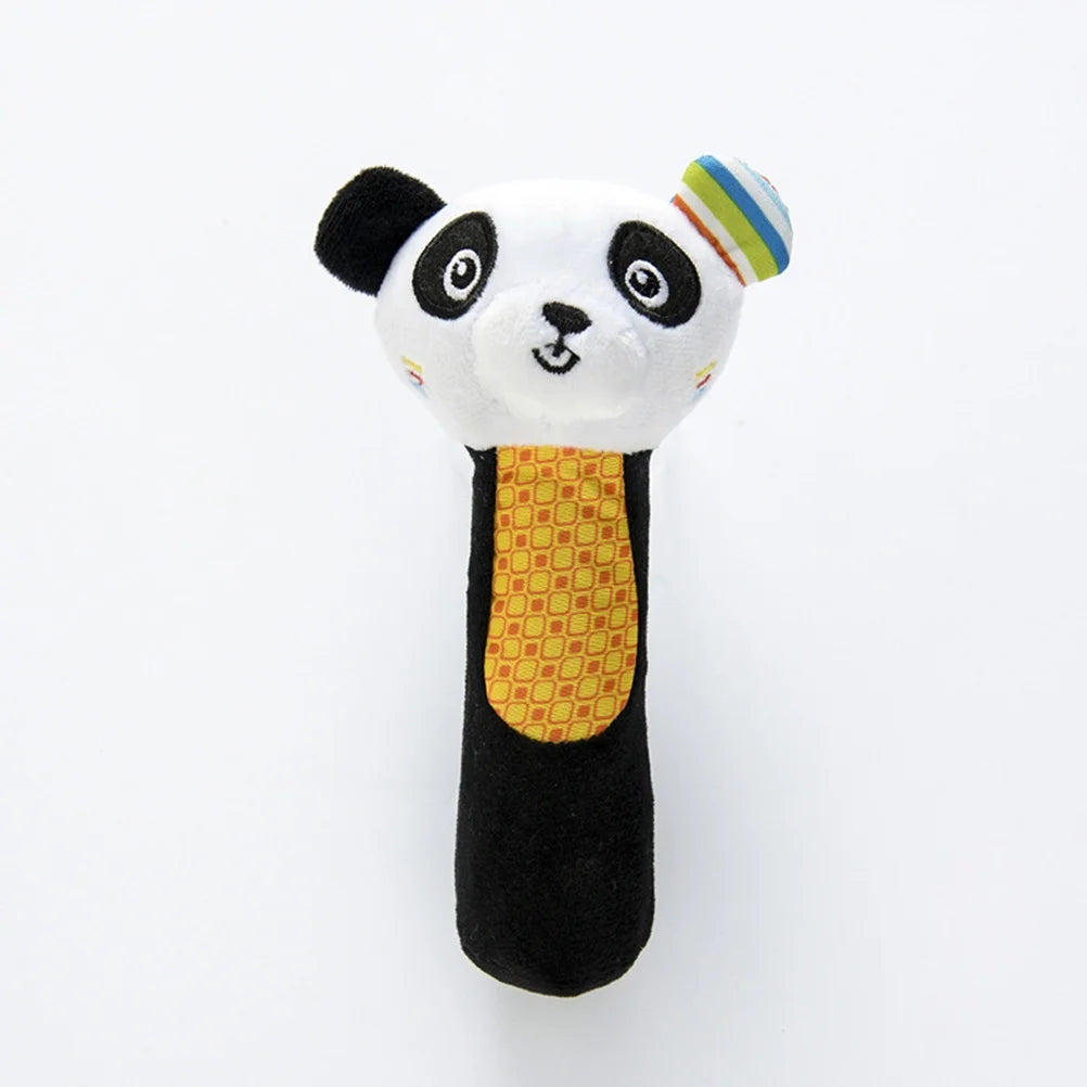 Panda Cartoon Animal Plush Wrist Rattles Hand Bells for Babies J145