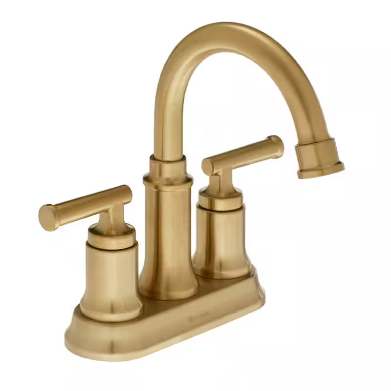 2-Handle High-Arc Bathroom Faucet in Matte Gold I90481