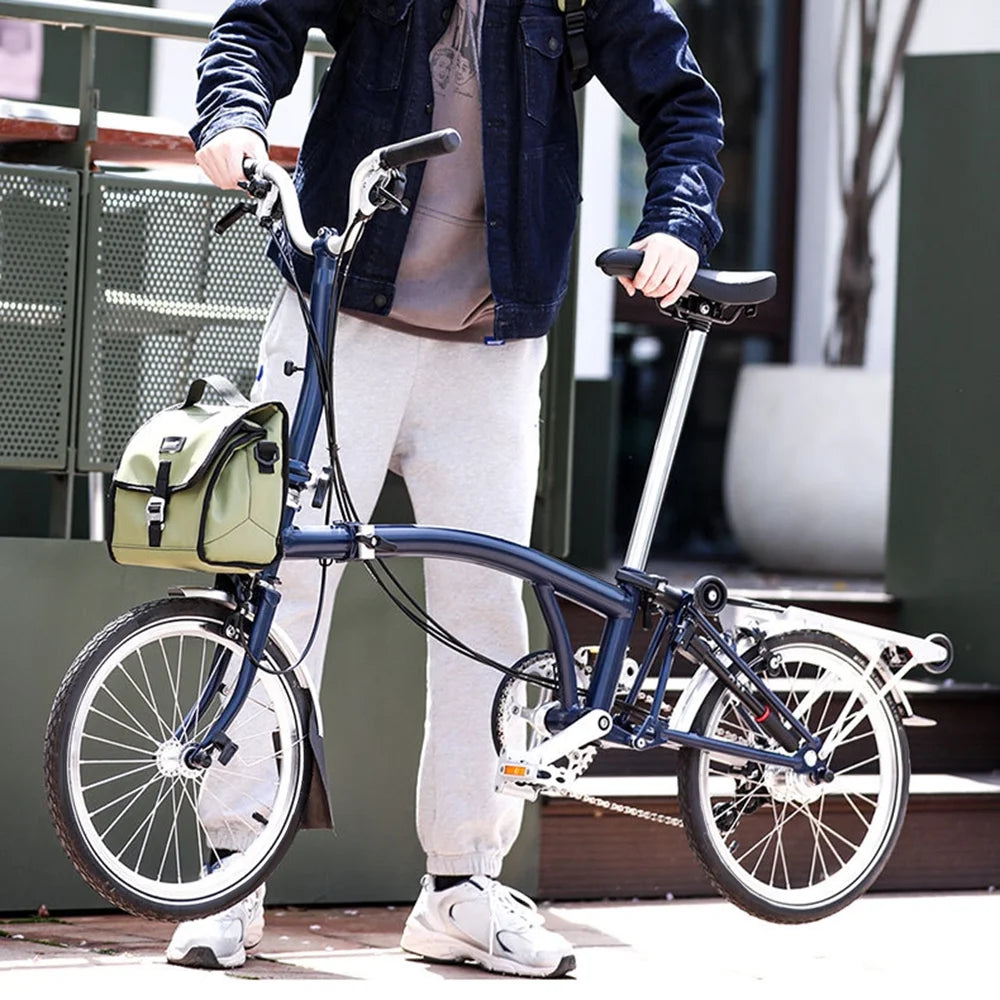 Folding Bike Handlebar Bag with Rain Cover J735