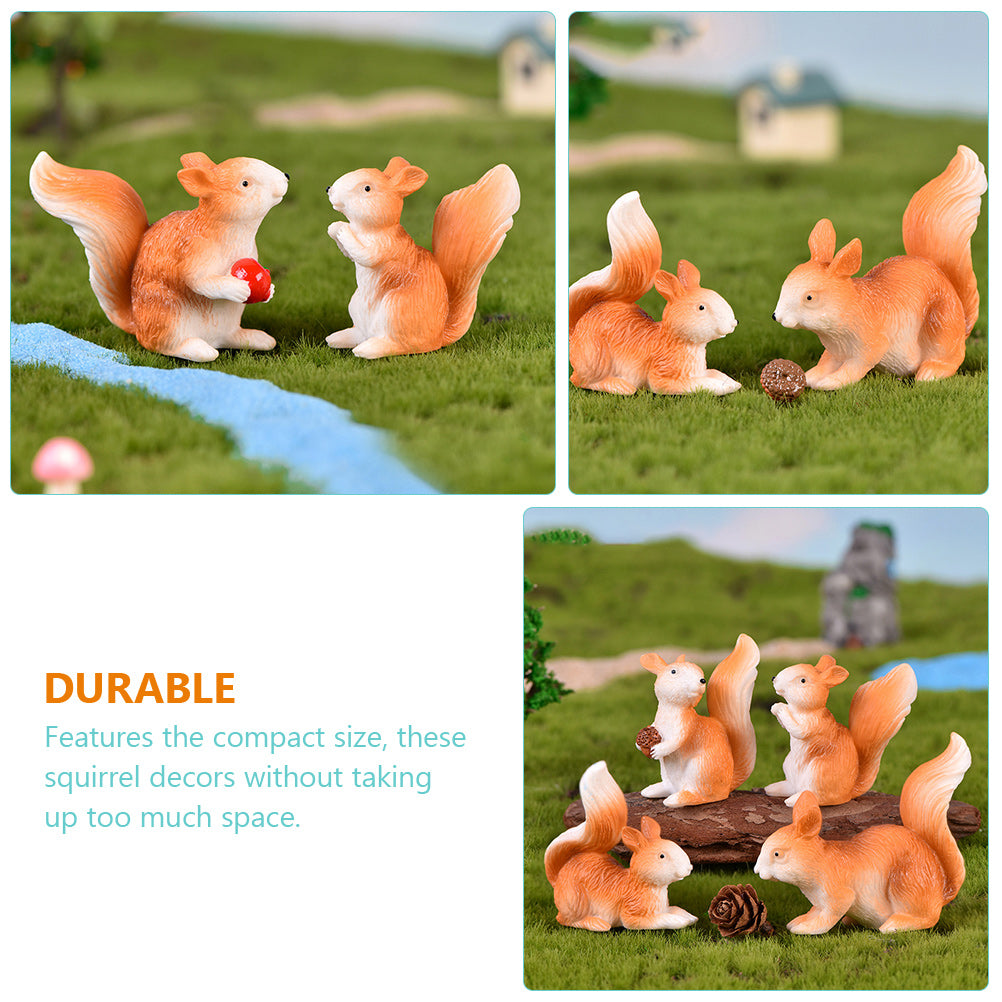 8 Pcs Rabbit Toys Ornament Doll House Accessories G364984