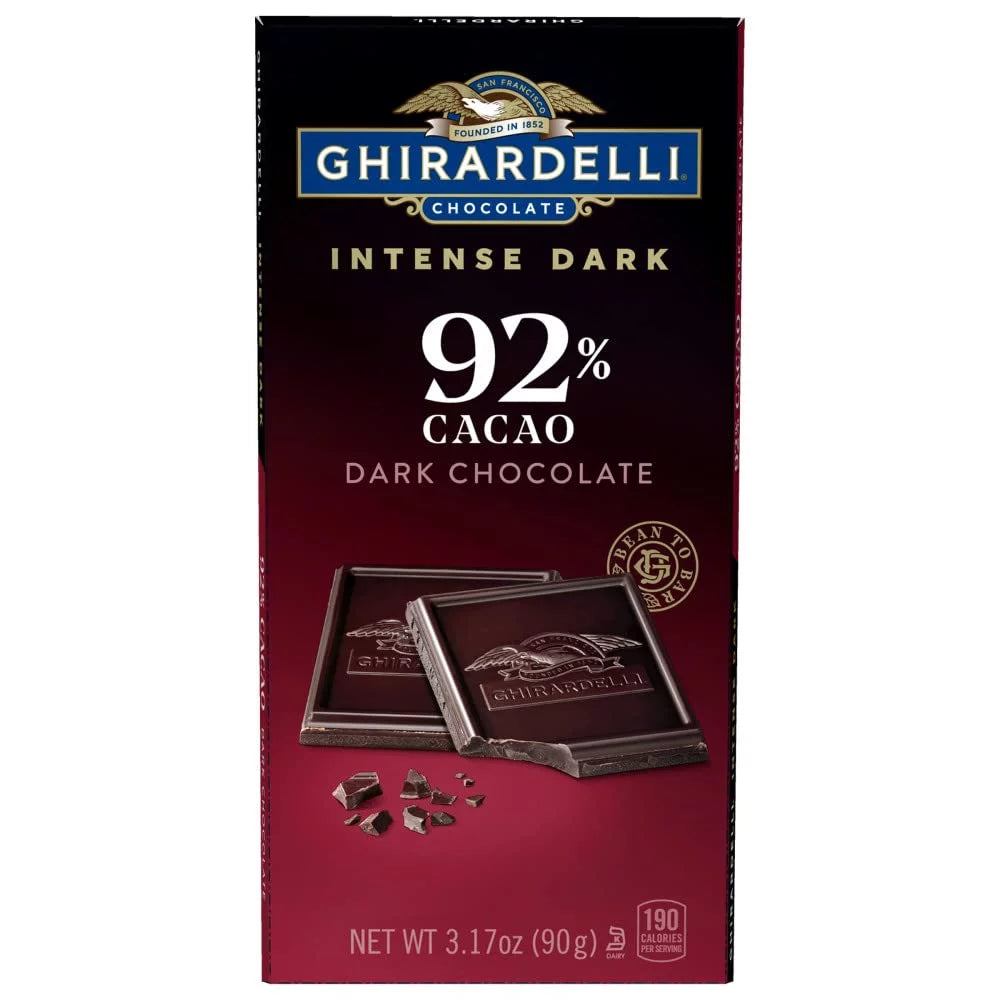 92% Cacao Dark Chocolate Bar, 3.17 Oz (Pack Of 12) H5765