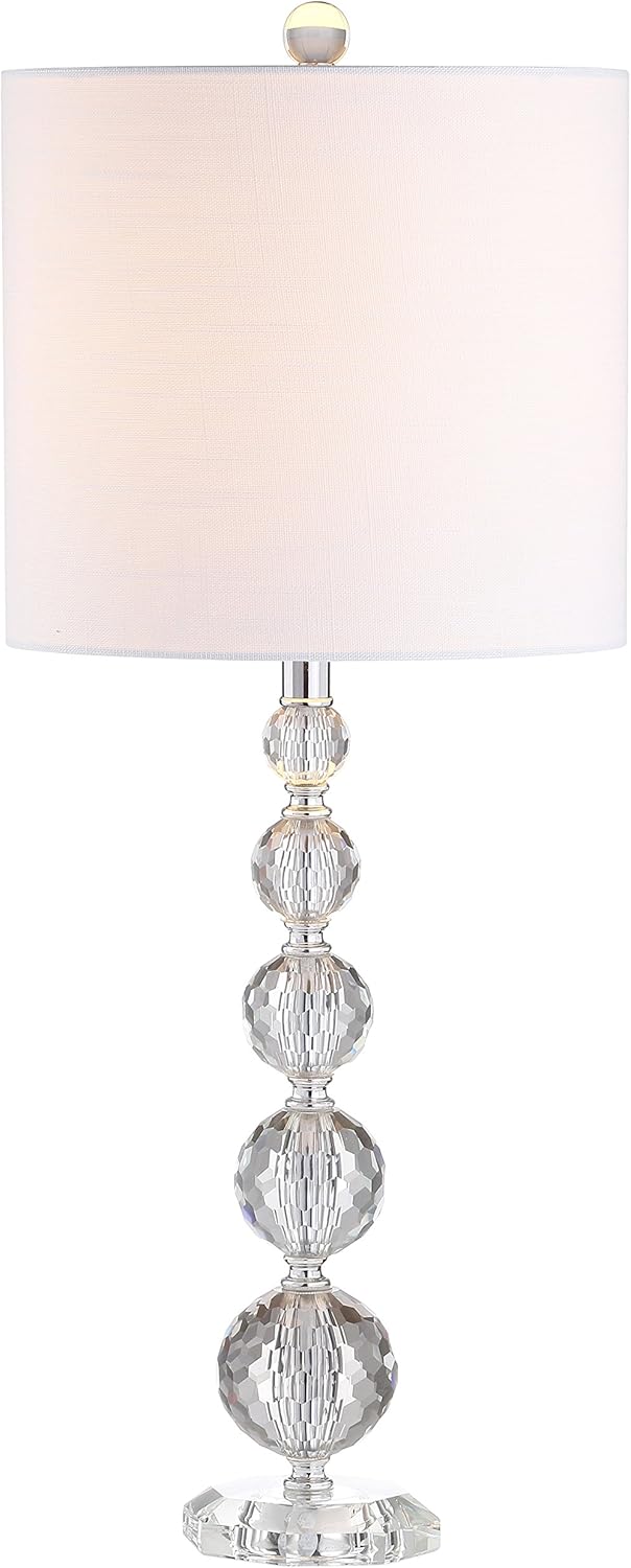 Crystal LED Table Lamp, Clear/Chrome, Set of 2 J112580