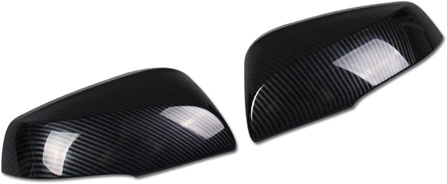 Rear View Mirror Guard Cover Trims ABS Carbon Fiber Pattern X8398