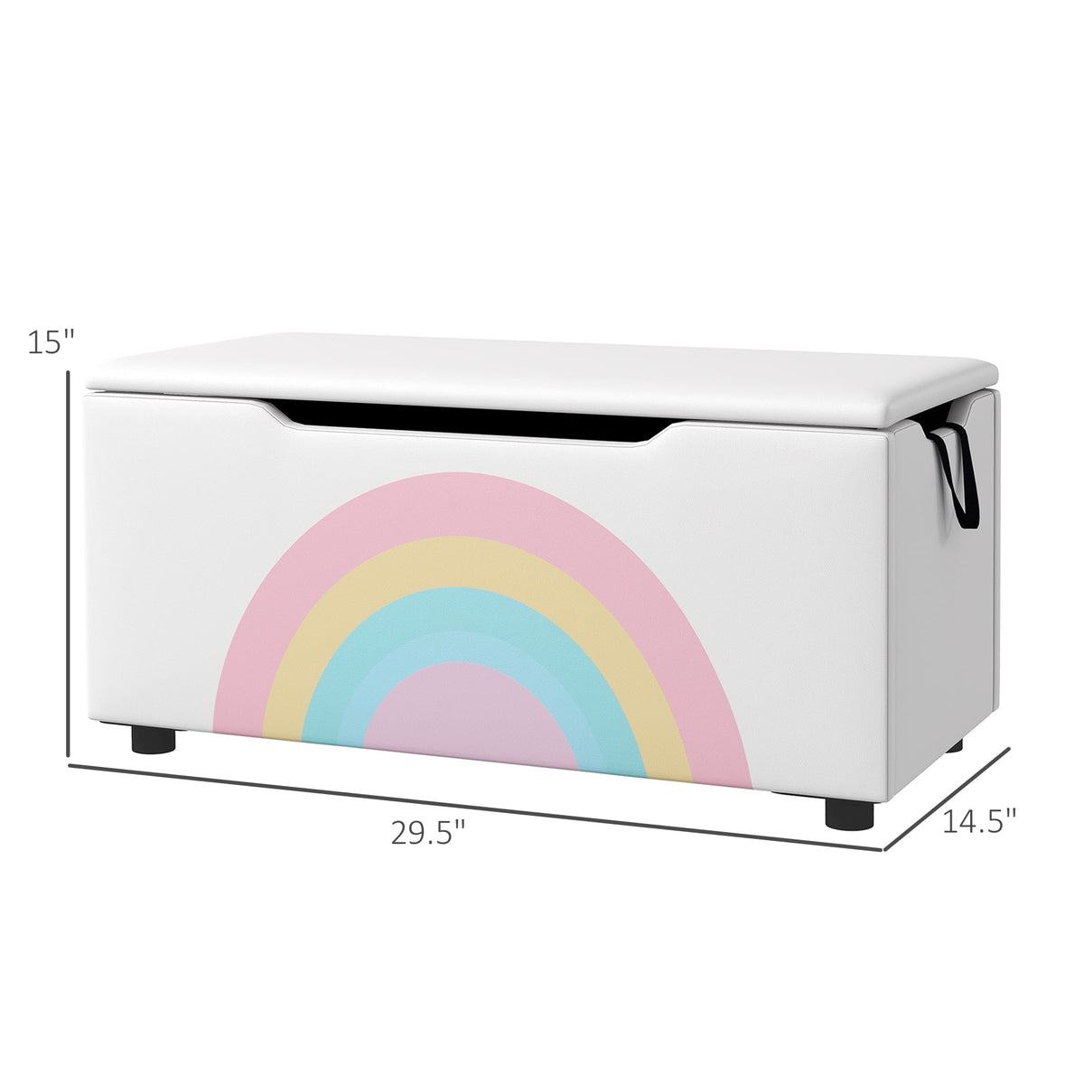White Toy Box Chest U733