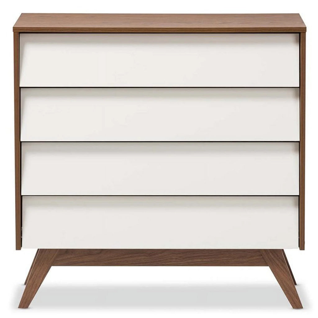 4 Piece 4 Drawer Chest 6 Drawer Dresser and 2 Nightstands Z4678