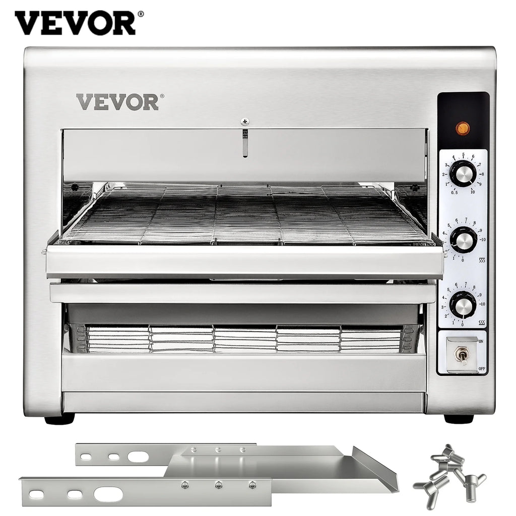 Stainless Steel Countertop Conveyor Pizza Oven for 14" Pizza M106872