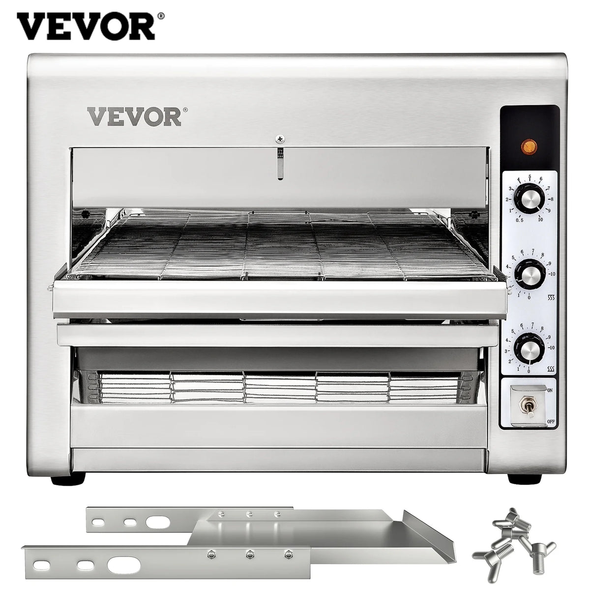 Stainless Steel Countertop Conveyor Pizza Oven for 14" Pizza M106872