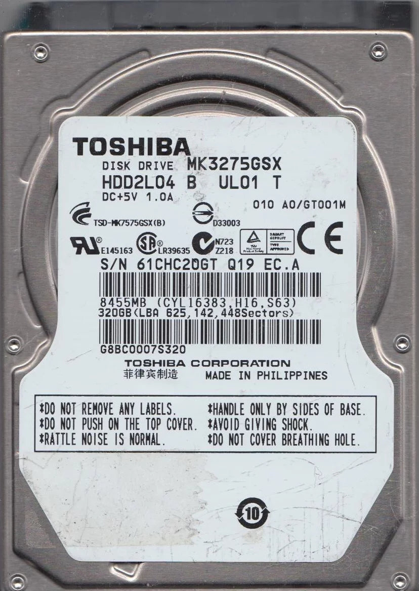 320GB SATA 2.5 Hard Drive A880650