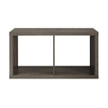 Grey 2-Cubby Storage Cabinet V8741