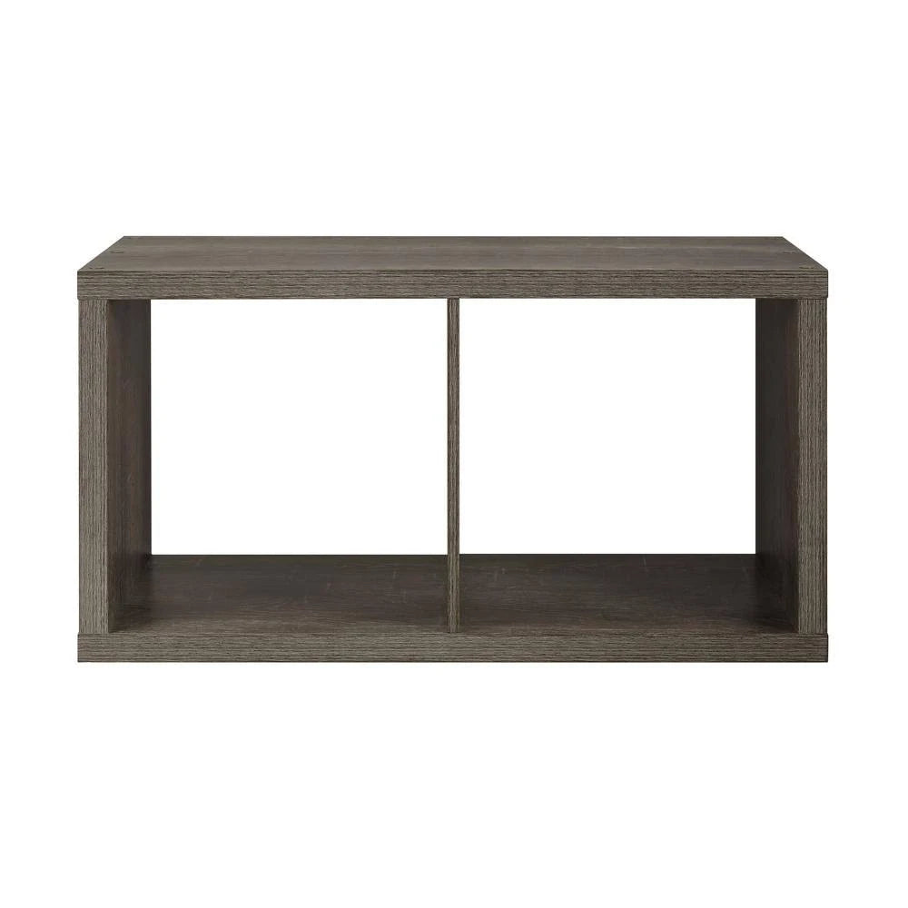 Grey 2-Cubby Storage Cabinet V8741
