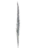 Silver Glittered Feather Spray 12 Pieces W3293