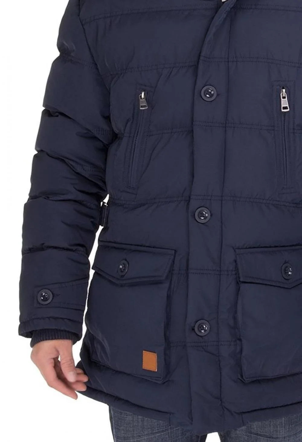Navy Blue Down Jacket O50976