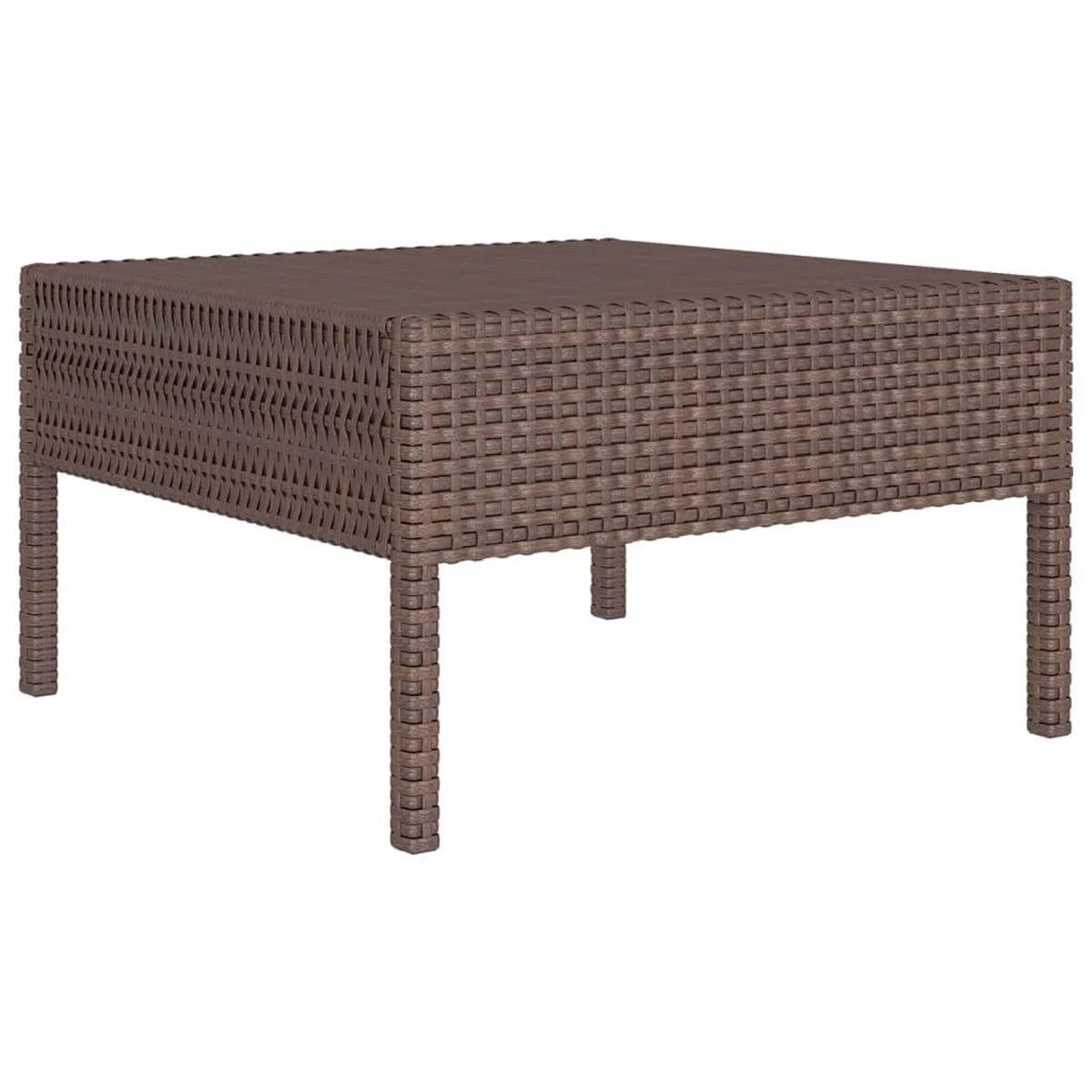 12 Piece Brown Poly Rattan Sectional Outdoor Furniture Set R96772