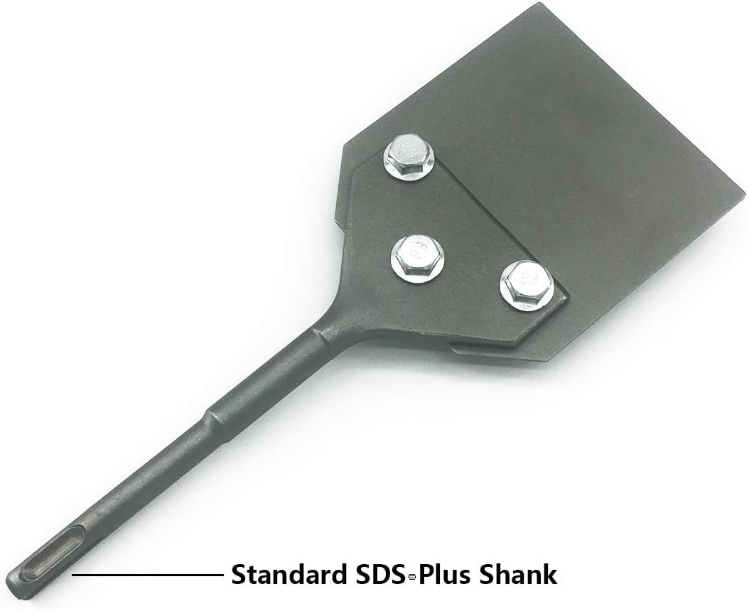 4 Inch Wide SDS-Plus Floor Scraper Tile & Thinset Scaling Chisel Pack of 2 V124