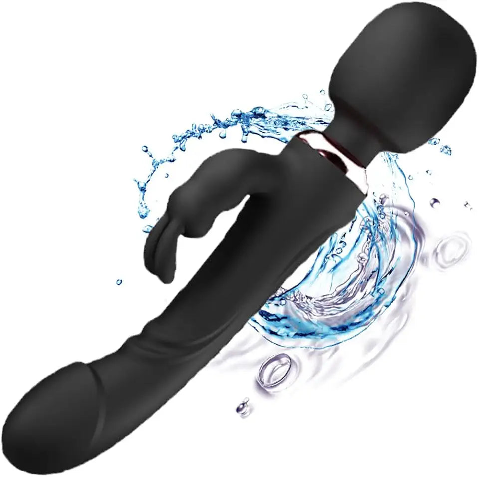 Silicone Rabbit G Spot Dildo Vibrator with 10 Vibration Modes F556