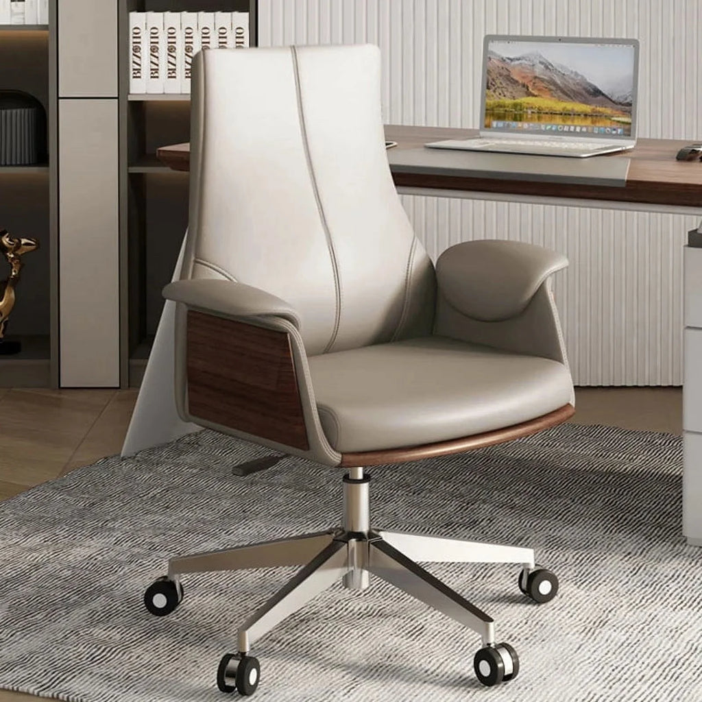 Leather Office Chair Ergonomic Arm Chair T431531